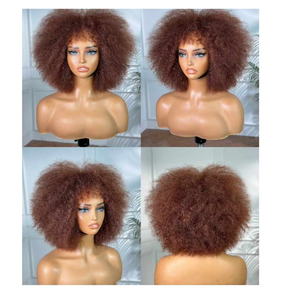 Voluminous Afro Fringe Human Hair 10"